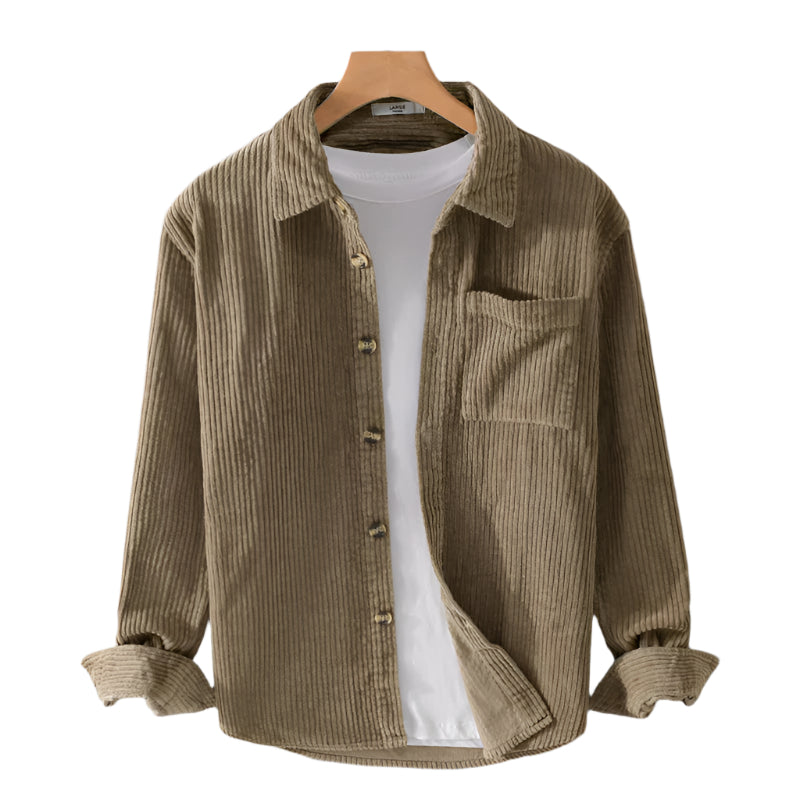 Leonardo – Comfortable Corduroy Overshirt for Men