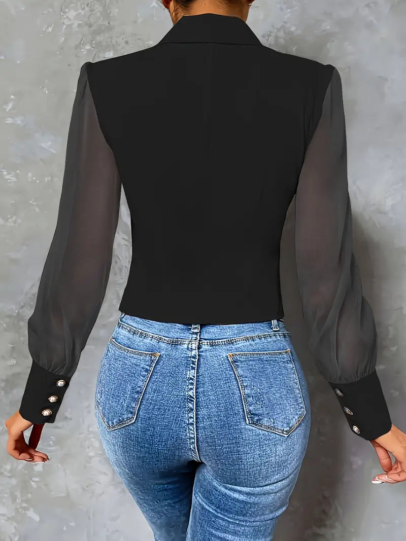 Viski™ | Elegant blouse with buttons