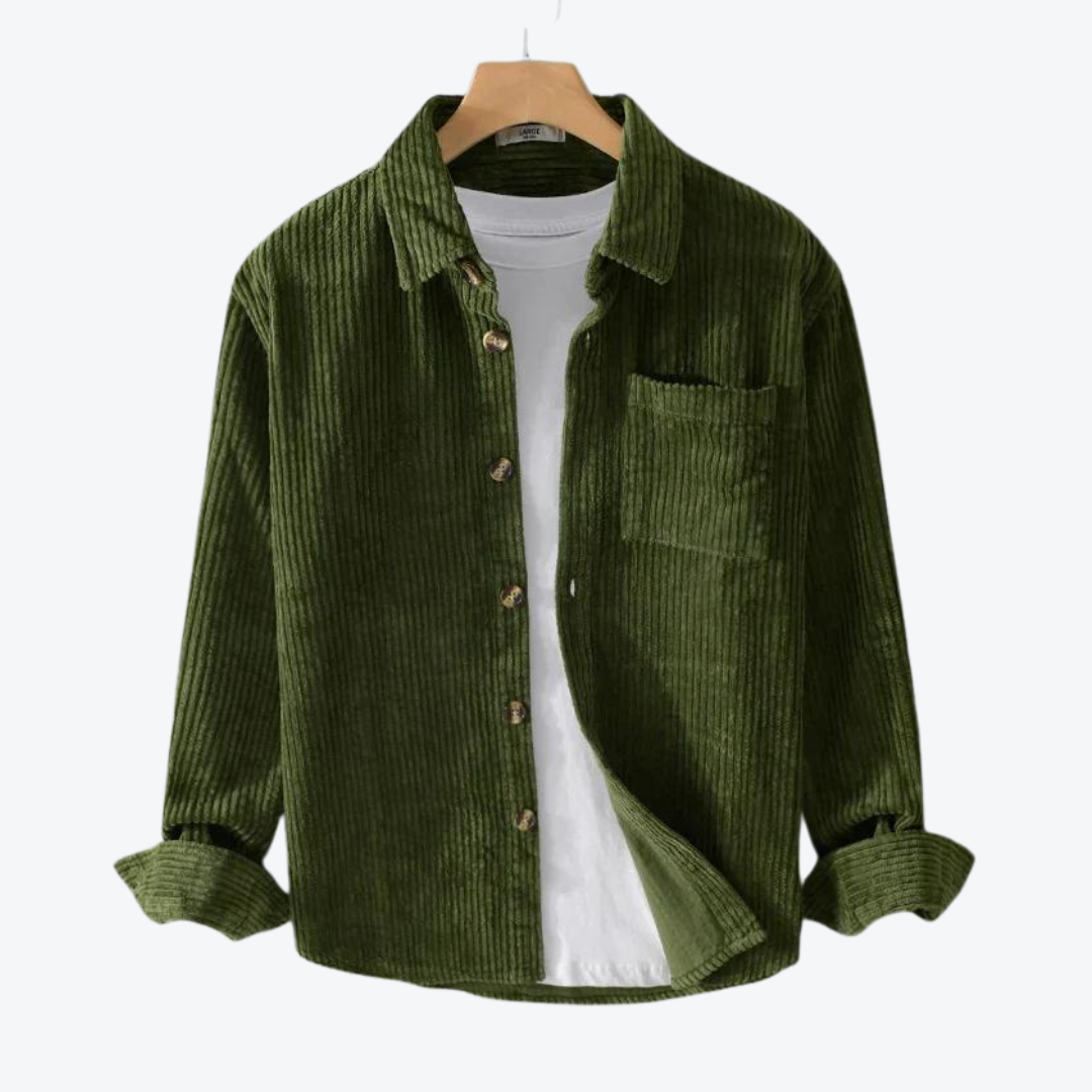 Leonardo – Comfortable Corduroy Overshirt for Men