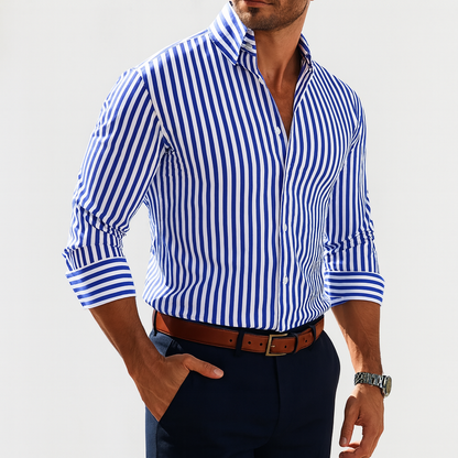 Lenoir™ | Shirt with bold stripes