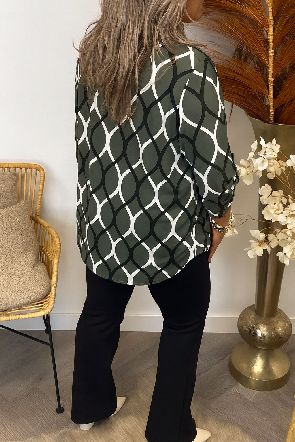 Janny™ | Casual Blouse with Long Sleeves and Elegant Pattern