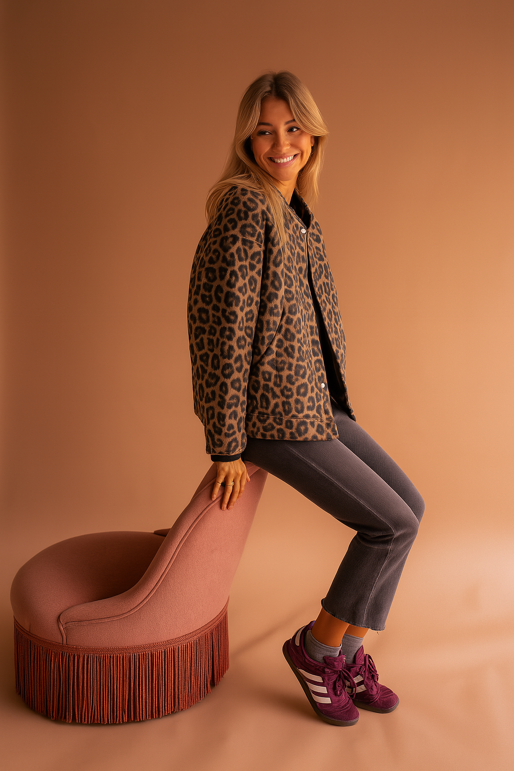 Leona™ | Die Leopard-Bomberjacke