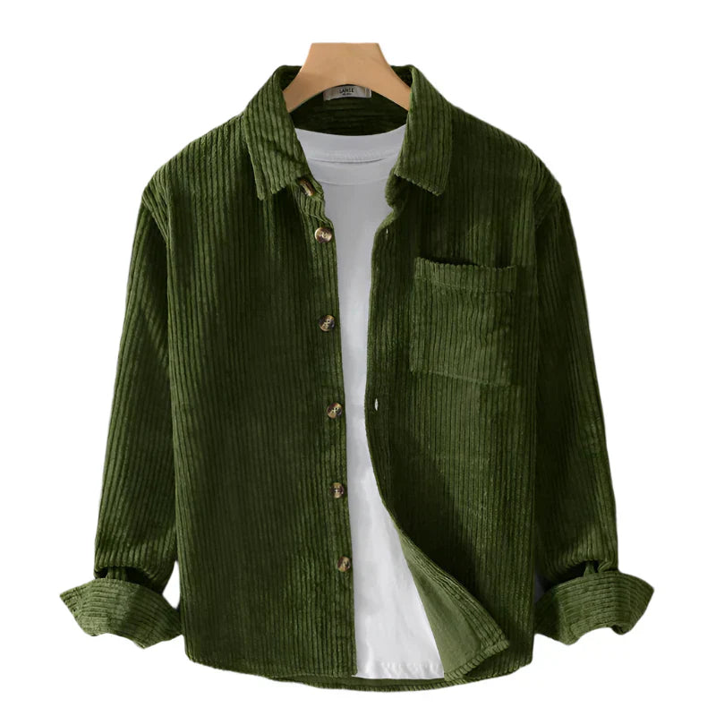 Leonardo – Comfortable Corduroy Overshirt for Men
