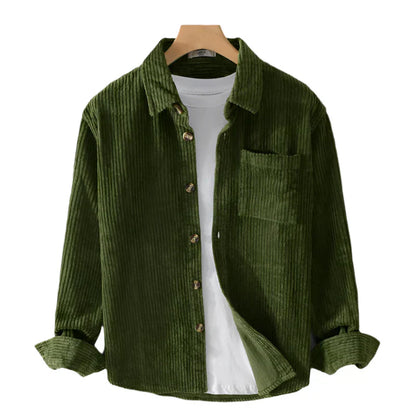 Leonardo – Comfortable Corduroy Overshirt for Men