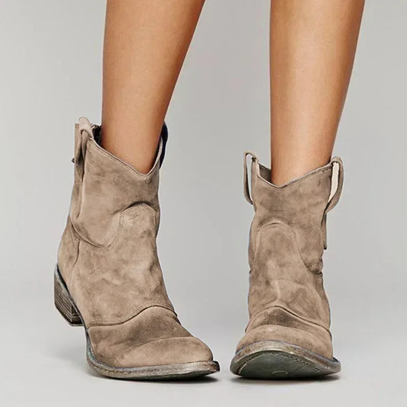 PALOMA™ | VINTAGE WESTERN ANKLE BOOTS