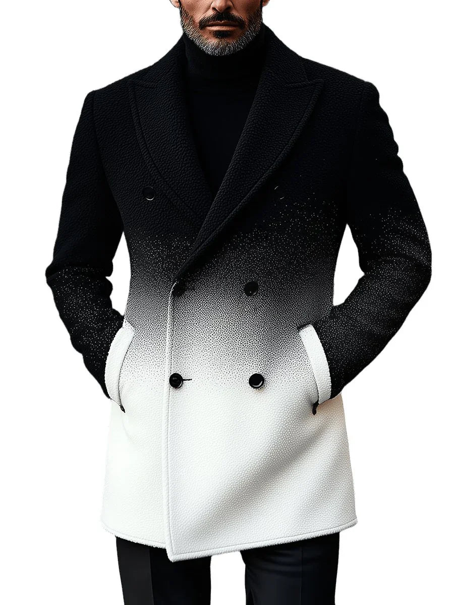 Garruck™ | Stylish Gradient Double-Breasted Woolen Coat