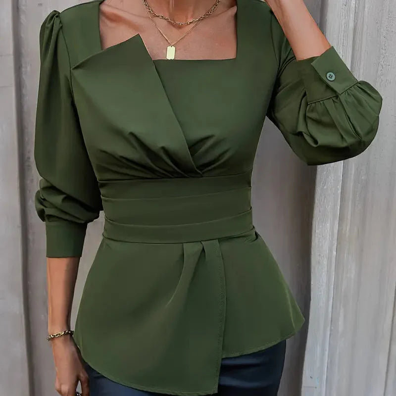 Charlotte™ | Blouse with asymmetrical hem