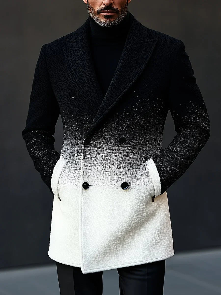 Garruck™ | Stylish Gradient Double-Breasted Woolen Coat