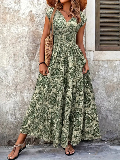 Flam™ | Lightweight and breathable long dress in Positano style, original Italian design
