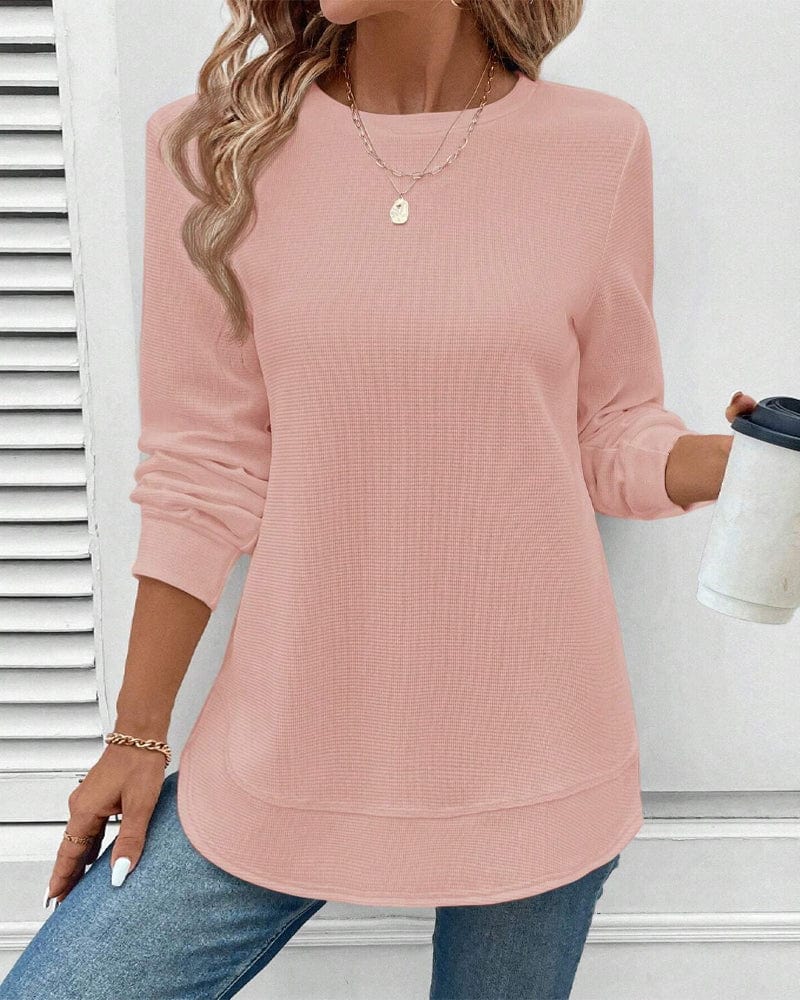 Alisa™ | Round neck jumper with long sleeves