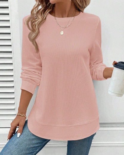 Alisa™ | Round neck jumper with long sleeves