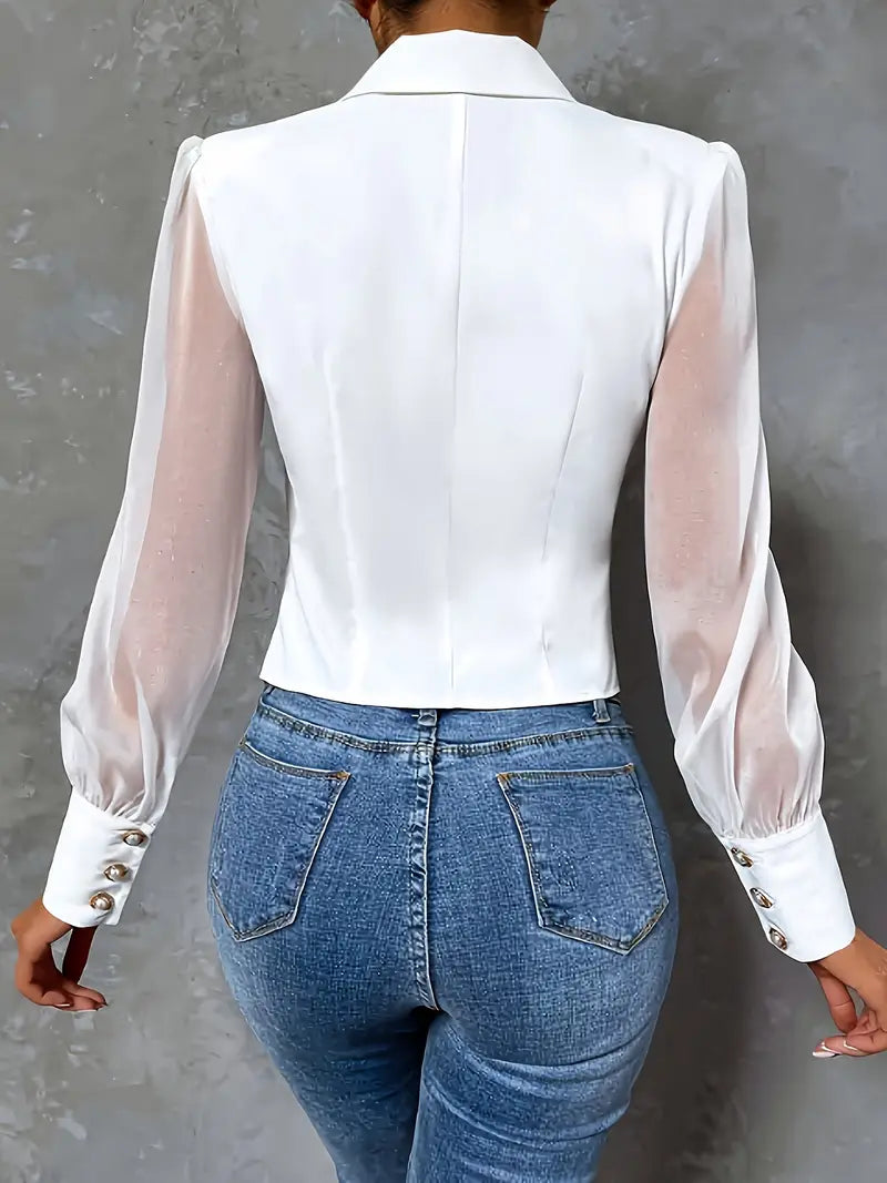 Viski™ | Elegant blouse with buttons