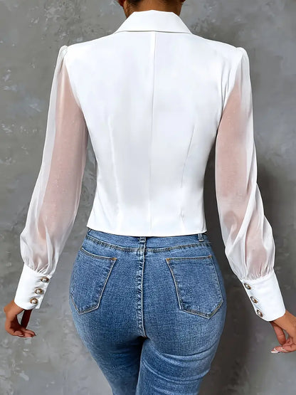 Viski™ | Elegant blouse with buttons
