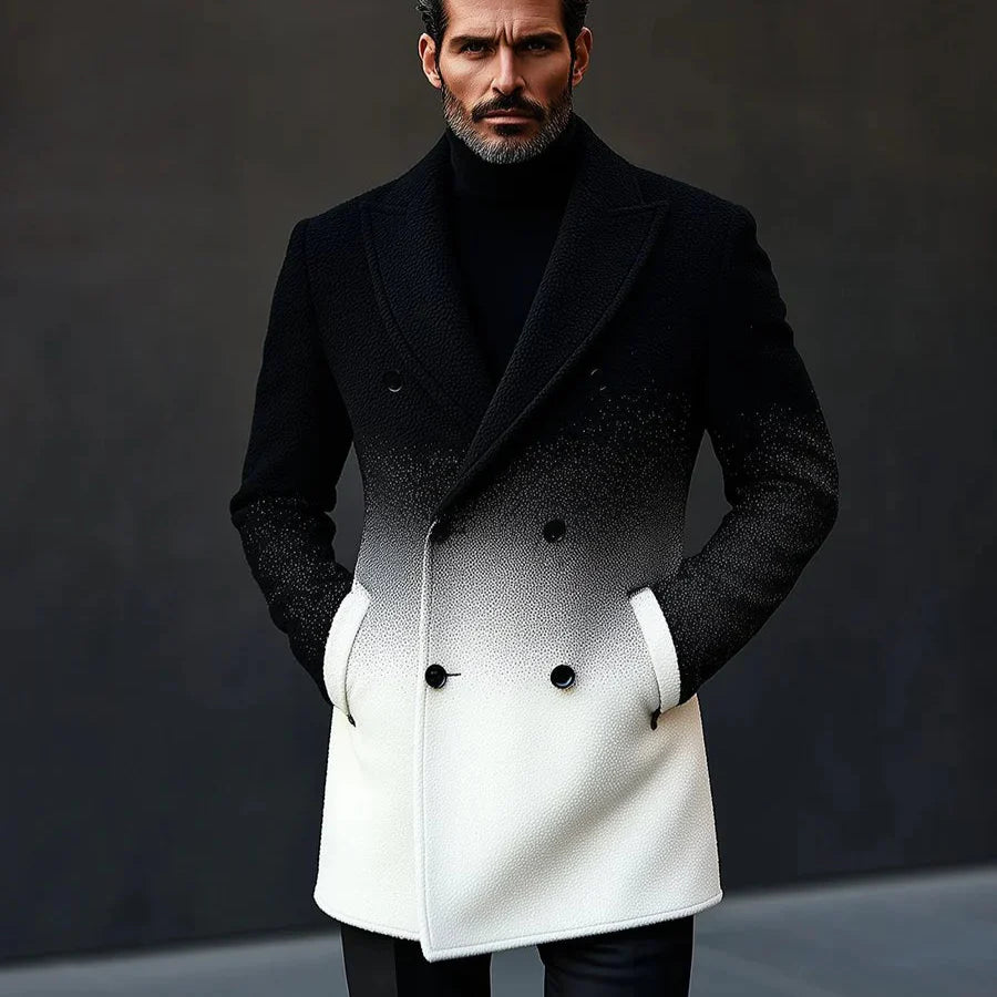 Garruck™ | Stylish Gradient Double-Breasted Woolen Coat