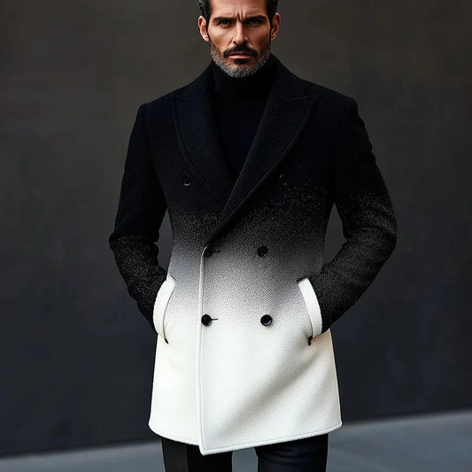 Garruck™ | Stylish Gradient Double-Breasted Woolen Coat