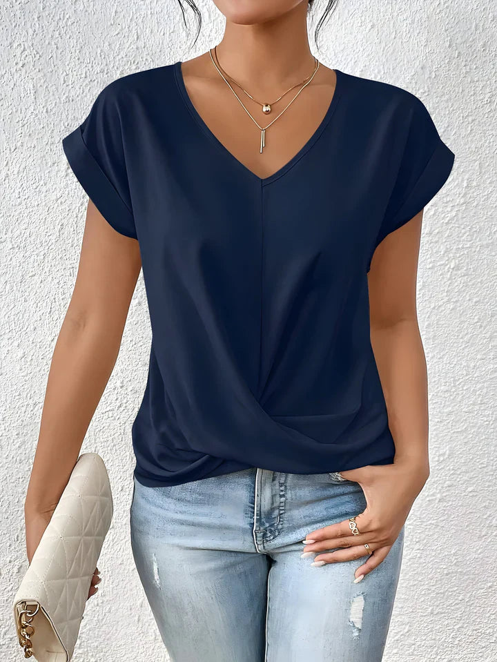 Maia™ | Twist Front V-Neck Top