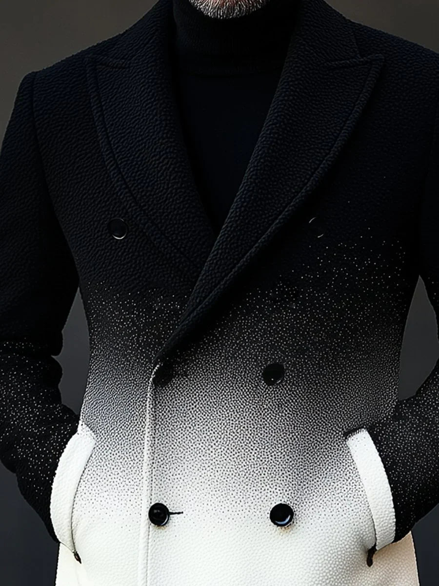Garruck™ | Stylish Gradient Double-Breasted Woolen Coat