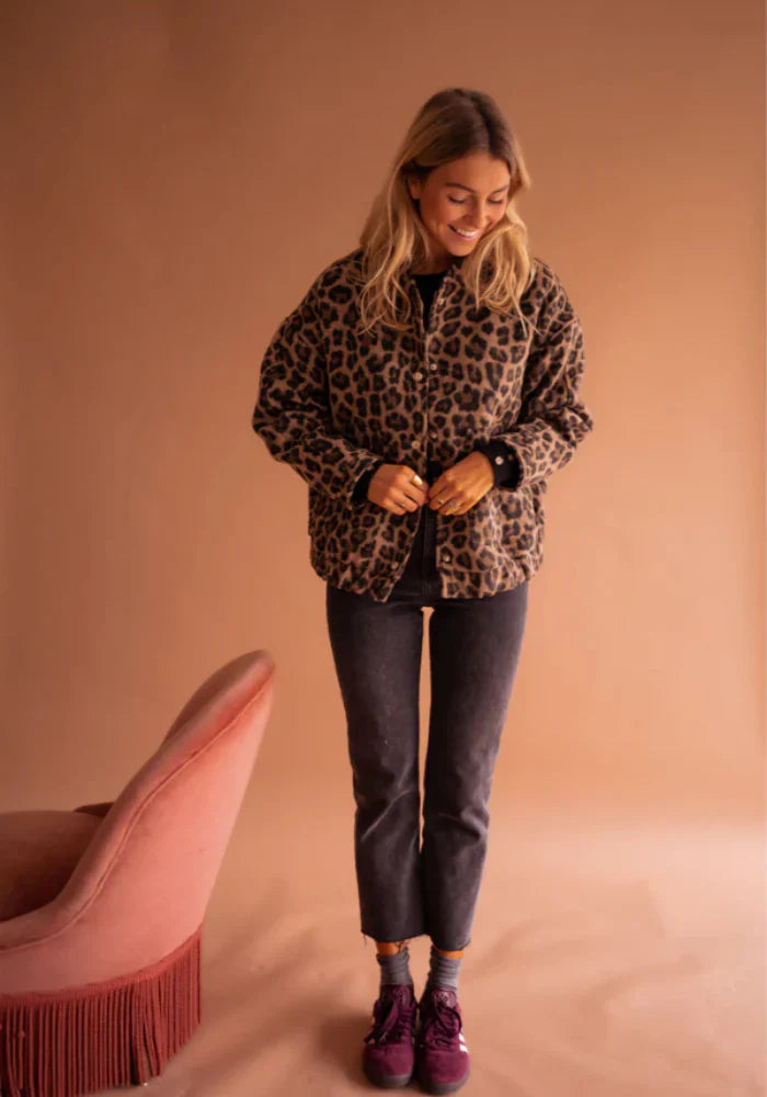 Leona™ | Die Leopard-Bomberjacke