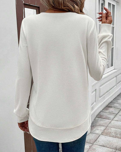 Alisa™ | Round neck jumper with long sleeves