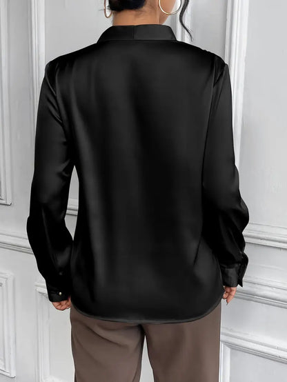 Hema™ | Plain-Coloured V-Neck Blouse