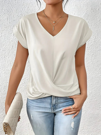 Maia™ | Twist Front V-Neck Top