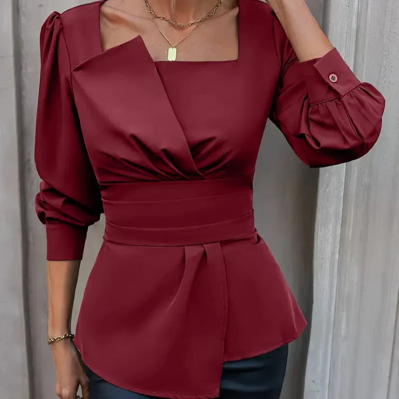 Charlotte™ | Blouse with asymmetrical hem