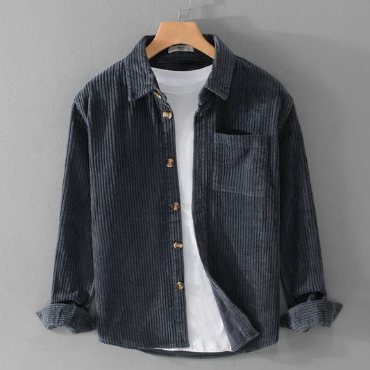 Leonardo – Comfortable Corduroy Overshirt for Men