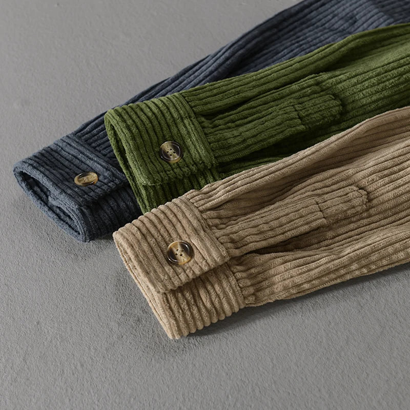 Leonardo – Comfortable Corduroy Overshirt for Men