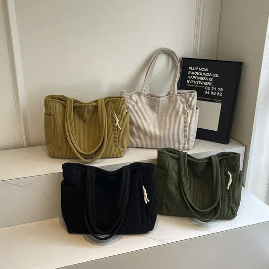 Tilda™ – Ribbed carrier bag with cord detail