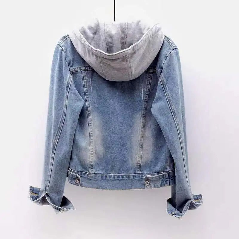 CARA™ | DENIM HOODIE JACKET