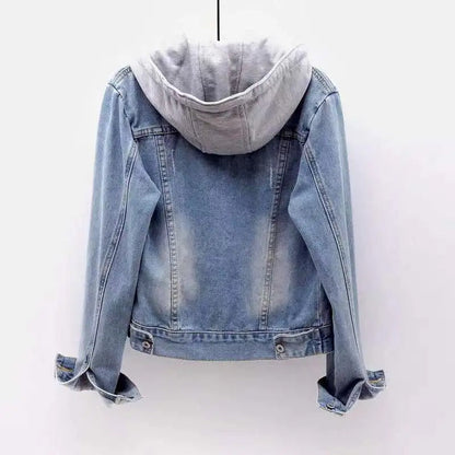 CARA™ | DENIM HOODIE JACKET