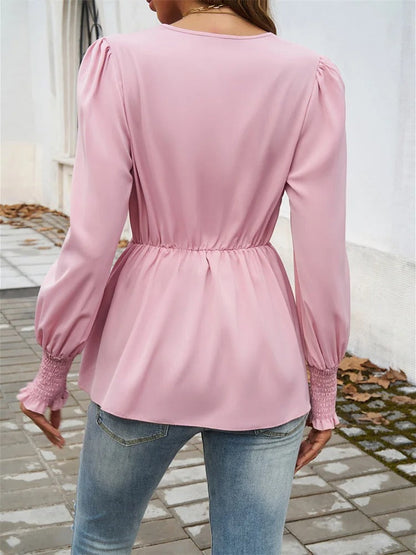 Frida™ | Casual Long-Sleeved Blouse With Belt