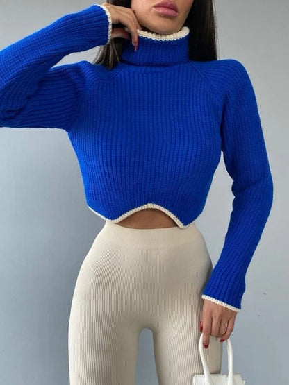 Marl™ | Turtleneck crop jumper