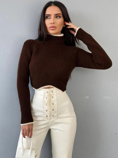Marl™ | Turtleneck crop jumper