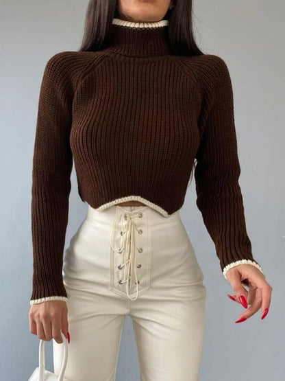 Marl™ | Turtleneck crop jumper