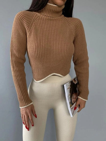 Marl™ | Turtleneck crop jumper