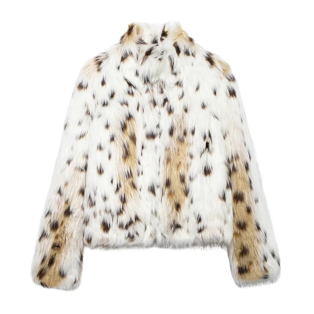 Zemina™ | LEOPARD FAUX FUR JACKET