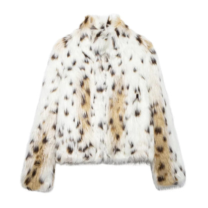 Zemina™ | LEOPARD FAUX FUR JACKET